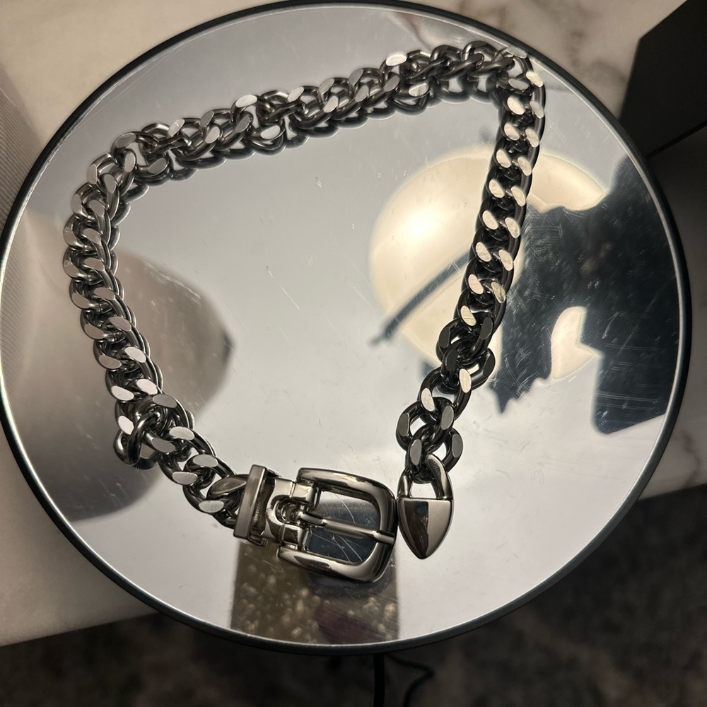 Chunky necklace new silver - Picture 3 of 3